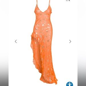 Delfi Collective Lara Dress In Orange
